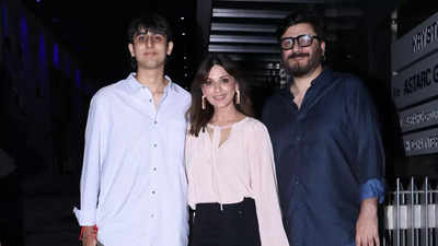 Sonali Bendre steps out for dinner with her husband Goldie Behl, fans say, ‘Their son Ranveer Behl looks like a copy of Sanjay Dutt’