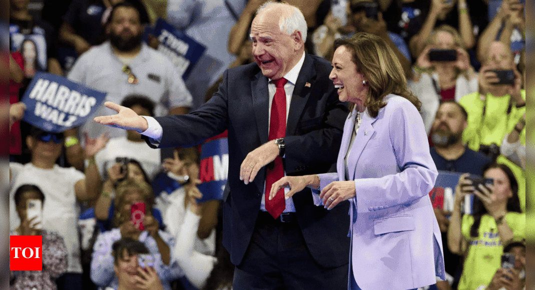 US elections: Why is Kamala Harris bringing her vice presidential candidate Tim Walz to her first major interview? “She can’t do it without a babysitter”