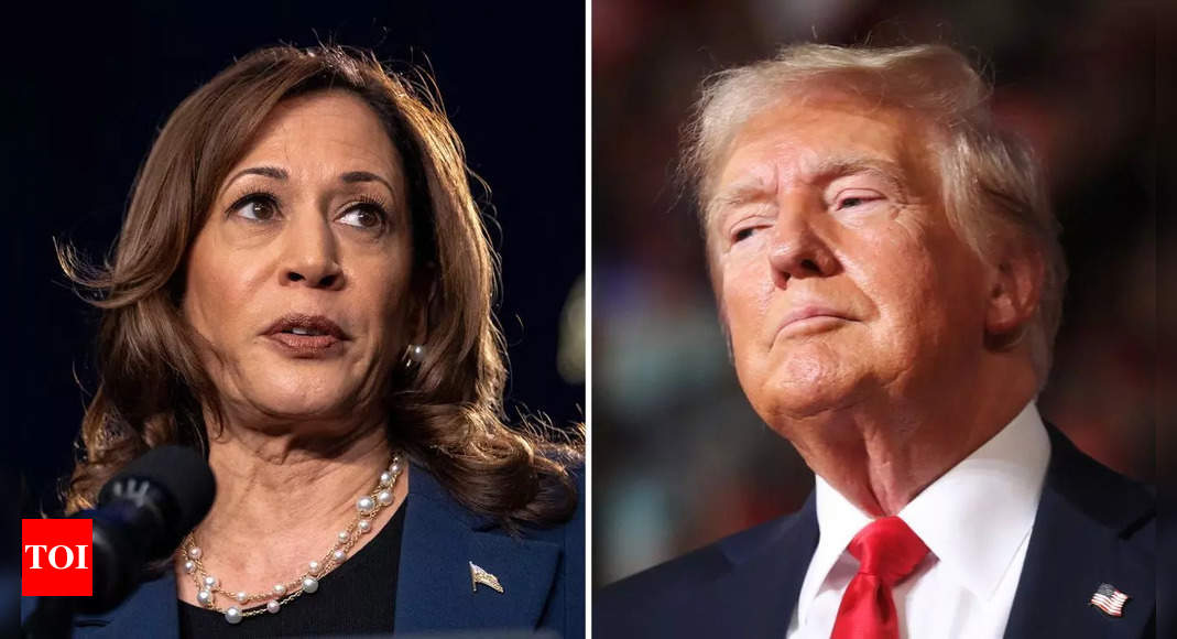 Harris widens her lead over Trump with boost from women: New poll – Times of India