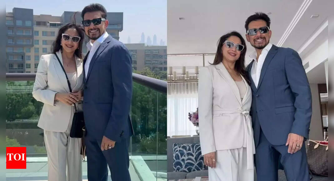 Madhuri Dixit slays in stylish boss babe outfit