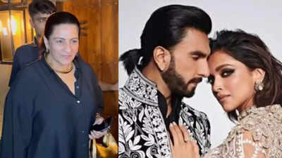 Ranveer Singh's mother Anju Bhavnani is all smiles as paps congratulate her ahead of Deepika Padukone's delivery