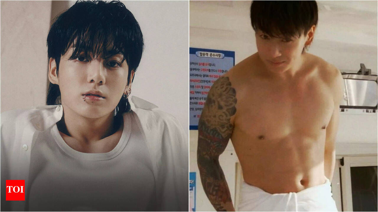 BTS' Jungkook's shirtless towel antics on 'Are You Sure?!' drive