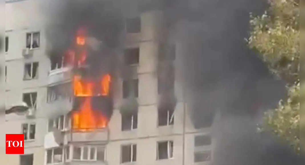 Russian attack on playground, residential building kills at least 4 in Ukraine – Times of India