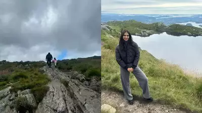 Allu Arjun takes break from work, enjoys trekking with wife Sneha Reddy and kids Arha and Ayaan - See photos