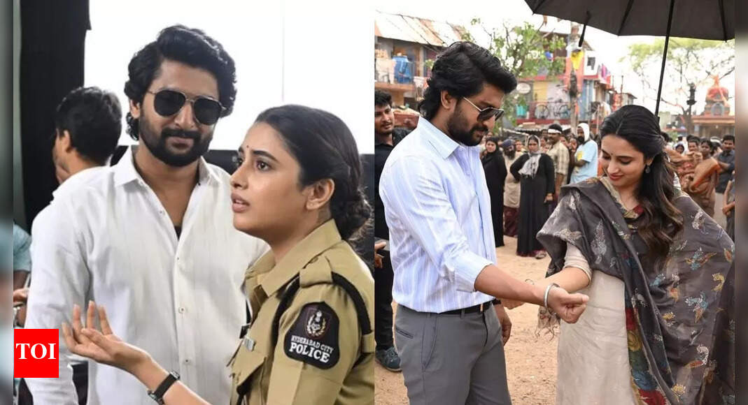 Priyanka Arul Mohan's BTS Moments from 'Saripodhaa Sanivaaram'