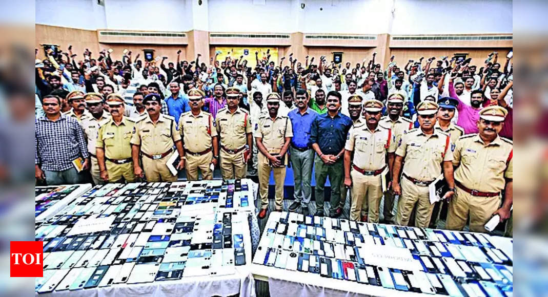 Cyberabad Police Recover 570 Stolen Phones