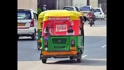 Gurgaon: Remove campaign posters from autos, MCG tells owners