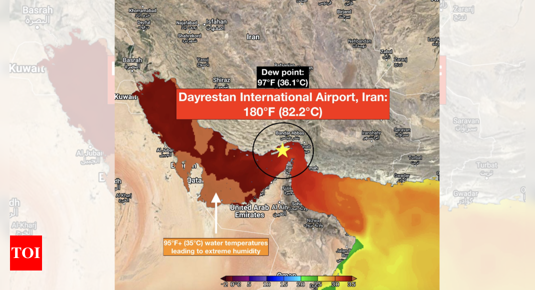 Iran village records Earth’s highest heat index at 82.2° C – Times of India