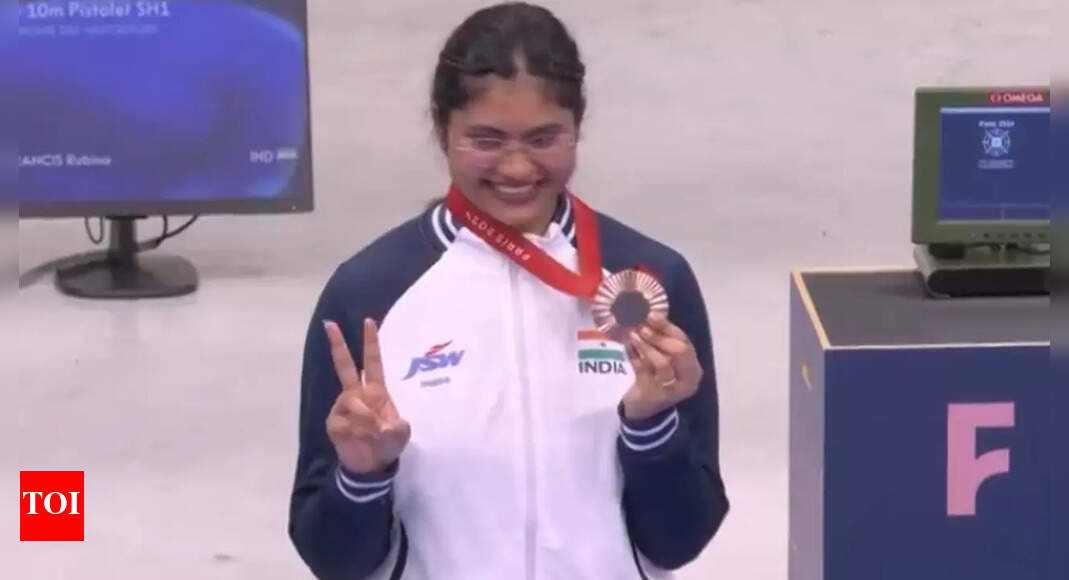 Rubina Francis wins bronze in 10m air pistol SH1 event, fourth medal ...