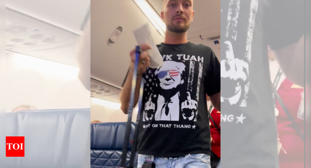 ‘I’m getting kicked off because ...’: Man kicked off Delta Airlines flight for wearing offensive Trump shirt