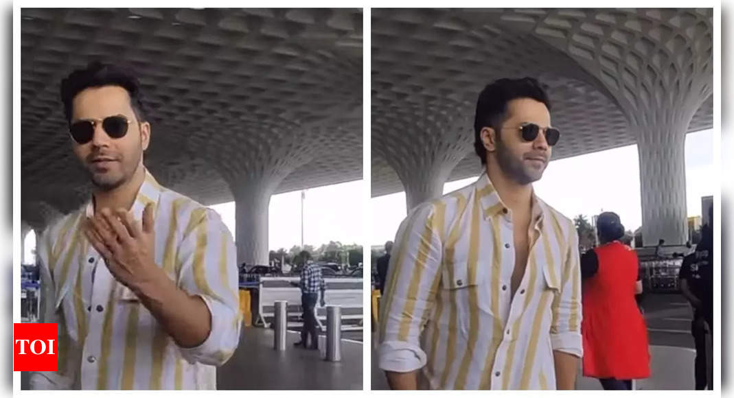 Varun Dhawan’s latest airport look wins over fans | Hindi Movie News