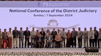 Chhattisgarh judiciary delegation, led by chief justice Ramesh Sinha, participates in National Conference marking 75th anniversary of Supreme Court