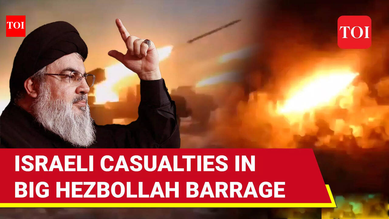 Several Israeli Injured After Hezbollah Rocket Barrage | Watch