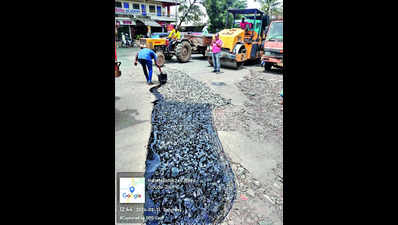 Nashik civic body initiatesroad repair works across city