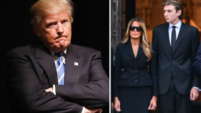 Trump feels left out as wife Melania and son Barron speak in secret code: 'It annoys him'