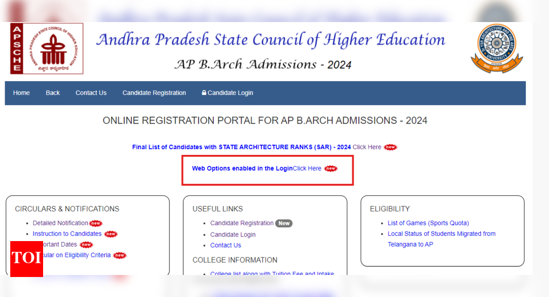 AP B.Arch Admissions 2024: Phase 1 choice-filling kicks off, check direct link here