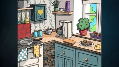 Optical illusion challenge: Can you find the mouse hiding in the kitchen?