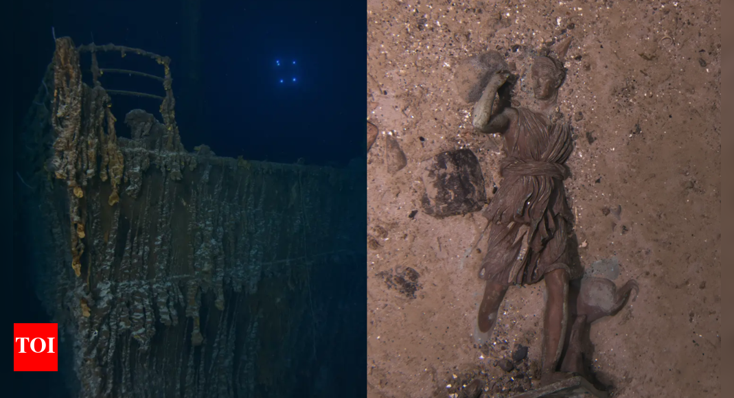Titanic wreckage shows major damage in new photos: Missing bow railing, rare 'Diana of Versailles' statue found
