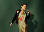 Kangana Ranaut wows in distinctive sarees