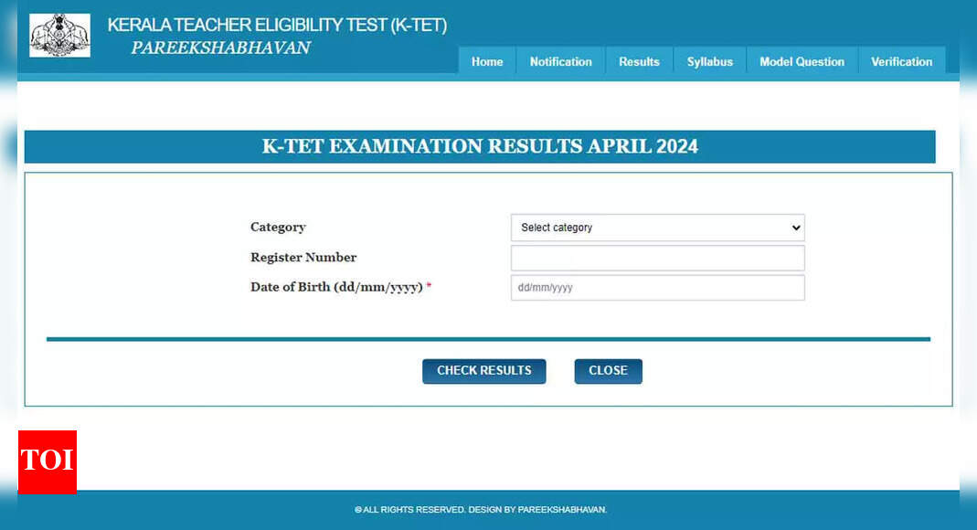 KTET 2024 Results Declared at ktet.kerala.gov.in: Check Direct Link Here