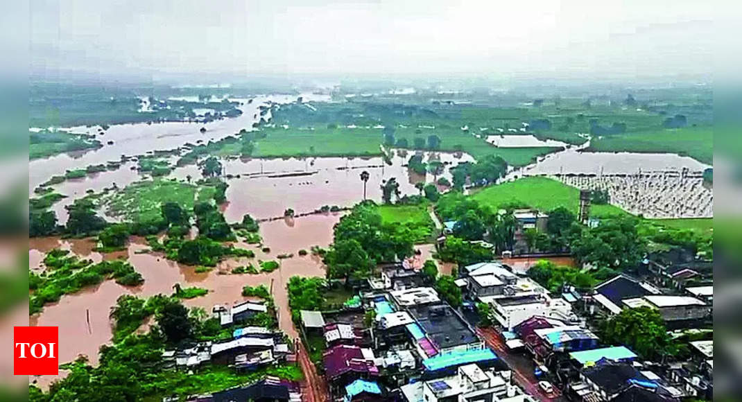 Rain: Heavy rain causes severe flooding in Valia | News from Surat