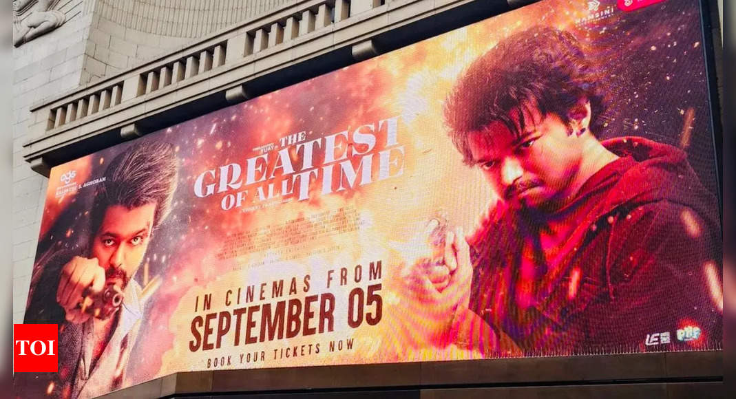 Vijay’s ‘GOAT’ becomes the first South Indian film to occupy London’s iconic Leicester Square Screen | Tamil Movie News – Times of India