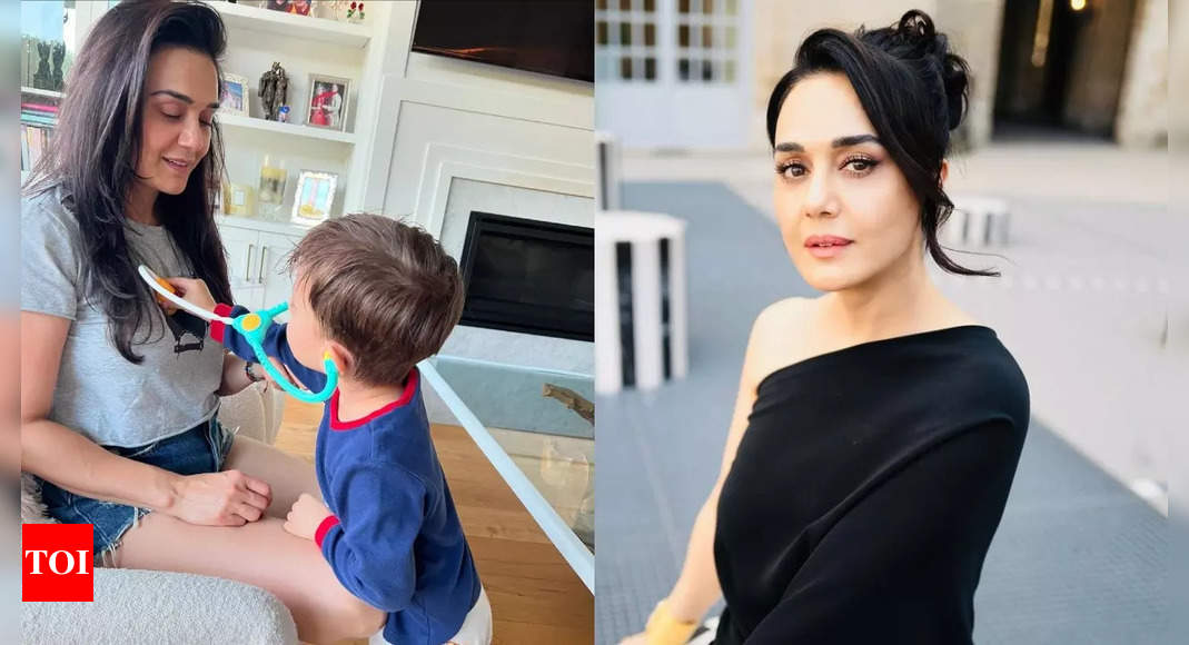 Preity indulges in play time with son Jai