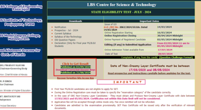 Kerala SET Result 2024 declared for June session: More than 800 candidates qualify, direct link to check here