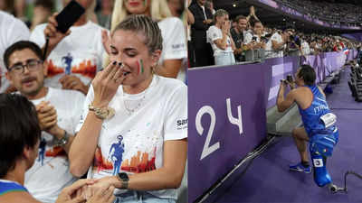 Paralympian's surprise proposal melts hearts; and his girlfriend's reaction is priceless!