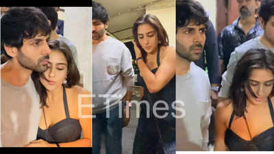 'Get married please,' say fans as they love Kartik Aaryan and Sara Ali Khan's chemistry and hug heartwarming at 'Call Me Bae' screening - PICS inside