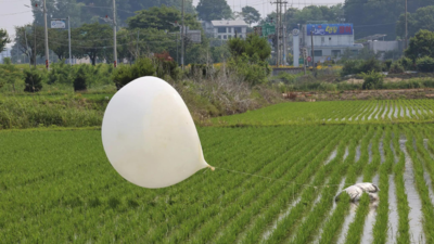 South Korea says North Korea has again launched trash-carrying balloons across the border