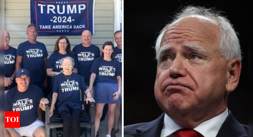 Tim Walz’s Distant Cousins ​​Wear ‘Nebraska Walz’s for Trump’ T-Shirts and Cause Family Drama – Here’s What’s Going On