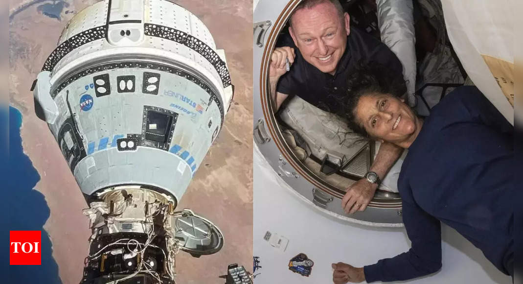 Boeing’s Starliner set to fly solo back to earth — Nasa astronauts Sunita Williams and Butch Wilmore left behind on ISS – Times of India