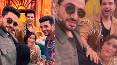 Laughter Chefs: Aly Goni's fun banter with Ankita Lokhande as her reminds her to plan a baby with his fake balloon bump, says 'Yeh reminder hain inke liye ki shaadi ki baad...'