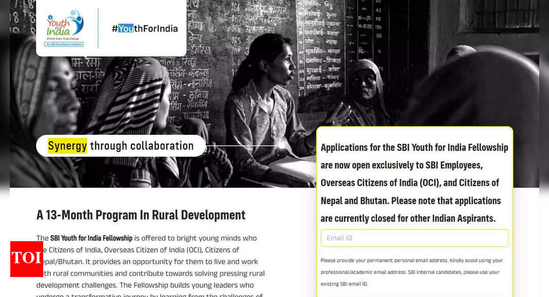 SBI Foundation Expands Youth for India Fellowship to OCIs, Nepal & Bhutan; Apply Here
