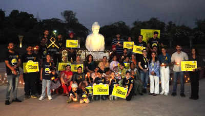 The Garden of Silence lights up to mark the International Childhood Cancer Awareness Month