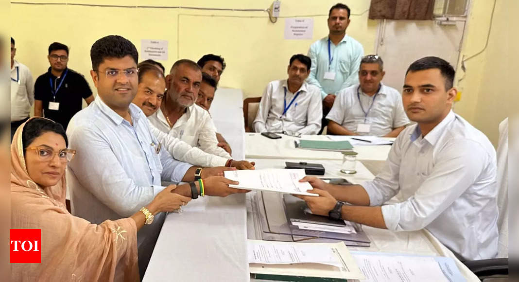 Dushyant Chautala Files Nomination for Haryana Elections