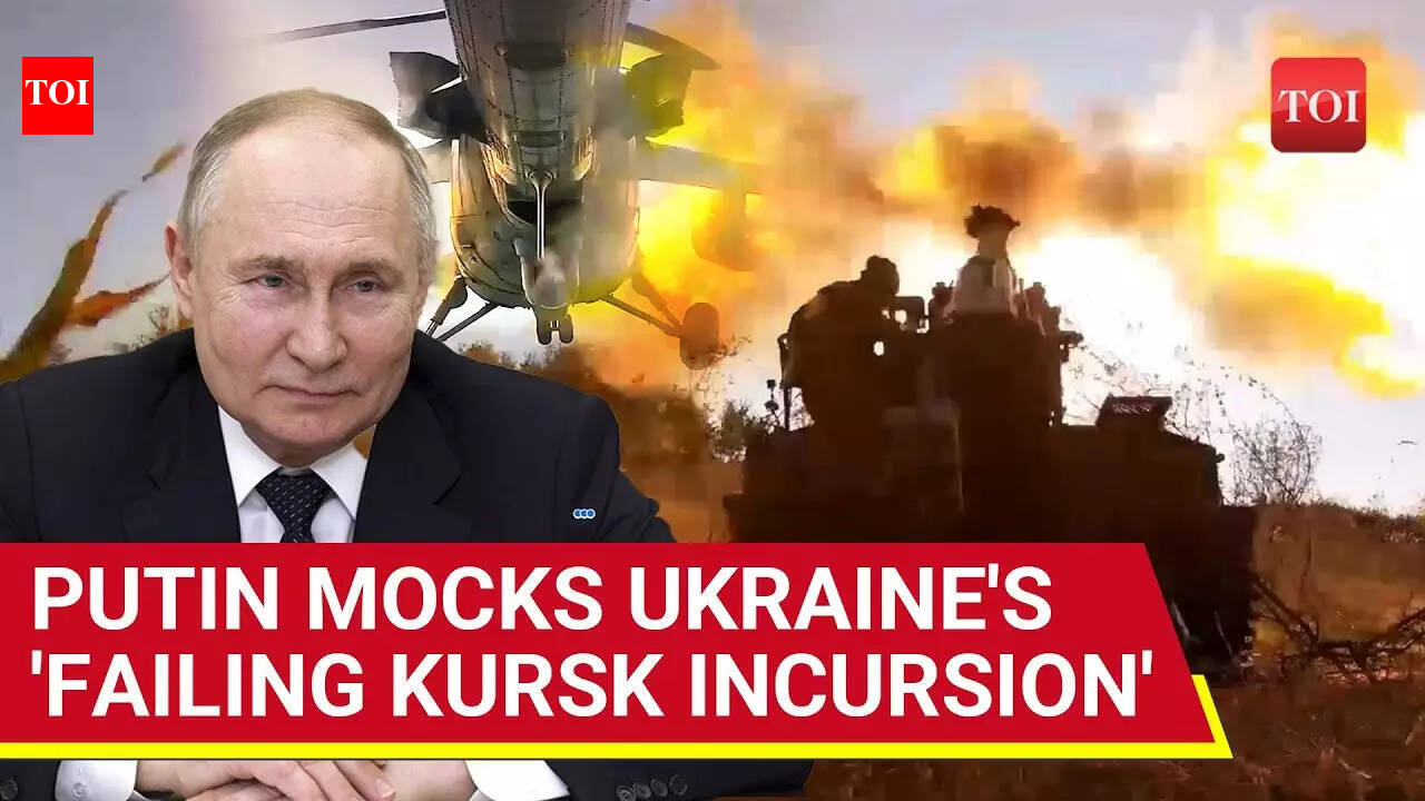 Putin Laughs At Ukraine's 'Failing' Kursk Op; 'They Failed To Slow Russia...Donbass Is The Goal'