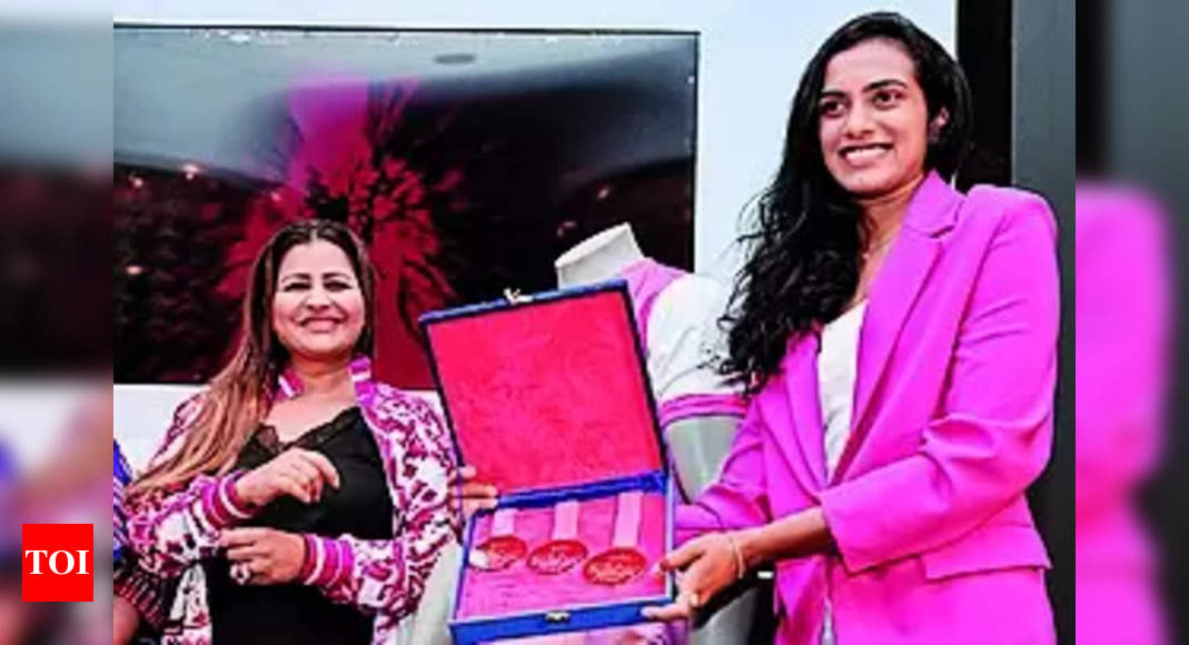 P.V. Sindhu Joins Pink Power Run in Hyderabad