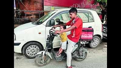 Rider, father, hero: 23-year-old Delhi 'delivery dad' goes extra mile with 2-year-old son for better future