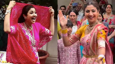 Shilpa Shetty's iconic Ganpati dance celebration through the years - VIDEOS