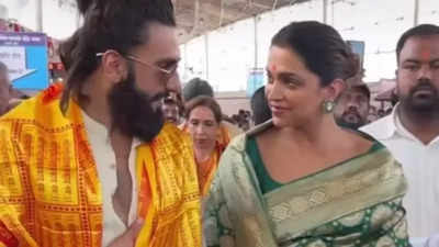 'Are you okay?' Ranveer Singh checks on soon-to-be mom Deepika Padukone while visiting Siddhivinayak temple barefoot