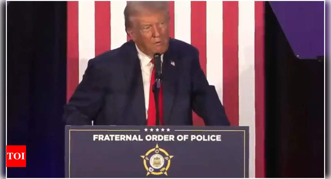 ‘Cops in more danger’: Trump vows to end ‘Kamala’s crime wave’ – Times of India