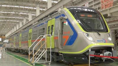 Meerut Metro train set unveiled, operations to start next year