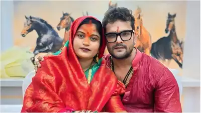 Khesari Lal Yadav Shares Teej Celebration Pics with Wife Chanda