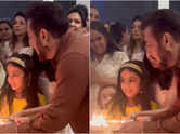 Salman performs aarti with Ayat at Arpita's house