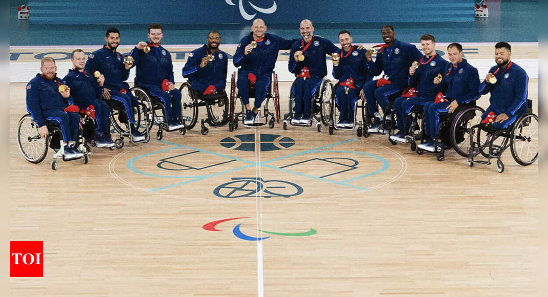 USA men win third Paralympic wheelchair basketball title in a row | Paris Paralympics News – Times of India