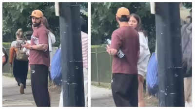 Anushka Sharma holds baby Akaay as she gets spotted with Virat Kohli on streets of London in this viral video - WATCH