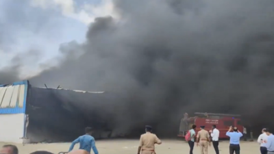 Massive fire breaks out at electronics manufacturing company in Kutch