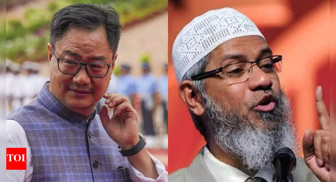Rijiju slams Zakir Naik for 'misleading' Muslims on Waqf bill